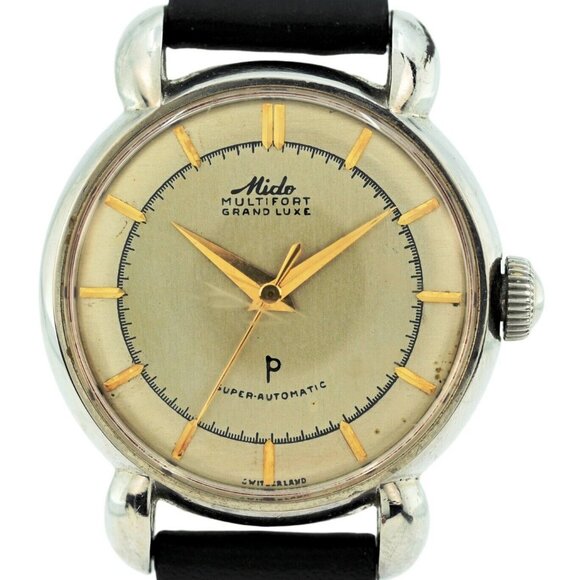 Vintage 1940s Mido Multifort Grand Luxe Super-Automatic 33.5mm Mechanical Watch! - Picture 1 of 10